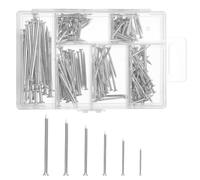 Arcjunys Assorted Nails for Wood Iron Nails Wall Nails for Hanging Pictures Nail Assortment Kit Long Medium and Small Wall Nails for DIY and Crafts Home Décor Woodwork and Construction 280 Pcs