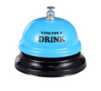 Arcjunys Blue Bar Stainless Steel Call Bell - 2.95 Inch Diameter Desk & Counter Bell for Hotels, Schools, Restaurants, Hospitals & Warehouses