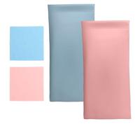 Arcjunys Glasses Case for Women Leather Glasses Cases for Men Soft Sunglasses Case Portable Spectacle Cases for Men Glasses Pouch Eyeglasses Case with Cleaning Cloth for Women Men 2 Pcs