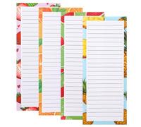Arcjunys Magnetic Shopping List Pad for Fridge 4 Pack Magnetic To Do List for Fridge Magnetic Notepad for Fridge for To Do Lists Shopping Locker Filing Cabinet 3.5” x 7.87” 200 Tear