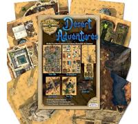 Arcknight Desert Adventures Roleplaying D&D Battlemaps; 16 Modular RPG Maps in 8 Double-Sided Pages, 1" Square Grid, Modular & Versatile Design for Tabletop Gaming - for Dungeons & Dragons & More