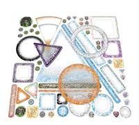 Arcknight Dungeons & Dragons Spell Effects AOE Templates - DND Accessories 24pc Complete Area of Effect Marker Set for D&D 5E - Clear Overlay Measurement Tools All Shapes, Conditions & Buffs