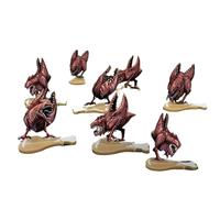 Arcknight Flat Plastic Miniatures - Abyssal Chickens - 10p Warband