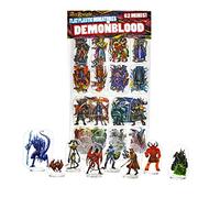 Arcknight Flat Plastic Miniatures: Demon Blood; 62 Unique Infernal-Themed Minis for DND 5e and Pathfinder; Affordable, Skinny Figurines for Dungeons and Dragons and Other Tabletop RPG Games