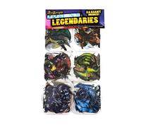 Arcknight Flat Plastic Miniatures (Legendaries) - 24pcs, Dragons, Giants, Behemoths & More - Portable, Double Sided Art - Ages 6+