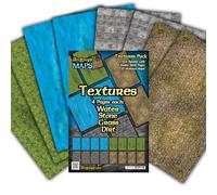 Arcknight The Texutures Pack Roleplaying Battlemaps; 16 Modular RPG Maps in 8 Double-Sided Pages, 1" Square Grid, Modular & Versatile Design for Tabletop Gaming - for Dungeons & Dragons, Pathfinder
