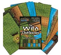 Arcknight The Wild Outdoors Roleplaying Battlemaps; 16 Modular RPG Maps in 8 Double-Sided Pages, 1" Square Grid, Modular & Versatile Design for Tabletop Gaming - for Dungeons & Dragons, Pathfinder