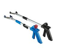 ArcMate 32" EZ Reacher Deluxe Locking Indoor Reacher Grabber, 5-lb. Pickup Capacity & ArcMate 40" EZ Reacher Collapsible Suction Cup Reacher for Indoor/Outdoor Use, Pack of 2 Reachers