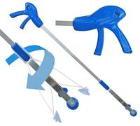 ArcMate 32" EZ Reacher Pro Plus Grabber Reacher with Thumb Lock, 6 lb. Capacity, 4.5" Wide Fingers, 90 Degree Swivel, Heat Resistant Silicone Tips - Grabber Tool for Elderly, Post Op, Accessibility