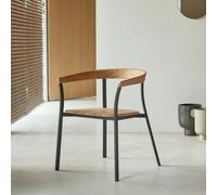 Arco - Chair in solid teak and aluminium Natural