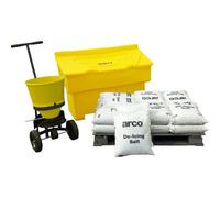 Arco Site Winter Kit 2 (400Kg Bin) With Grit Bin, De-Icing Salt And Salt Spreader