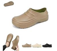Arcofy Mules Mens New Summer Sandals, Comfort Kitchen Work Shoes, Lightweight & Waterproof Non Slip Chef Clogs (Brown,3X-Small)