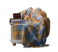 Arconiz Premium Scotch Throw Blanket 50x60 - Multicolor Plaid Cotton Blend - Traditional Scottish Pattern Soft Warm Decorative Throw