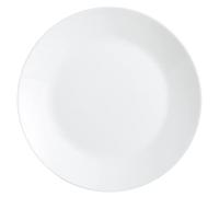 Arcopal Dinner Plates Set, Extra Sturdy Opal Glass Dinnerware, 25 cm, White, 12 Pieces