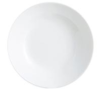 Arcopal Soup Plates Set, Extra Sturdy Opal Glass Dinnerware, 20 cm, White, 12 Pieces