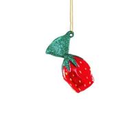 Arcor Strawberry Filled Bon Bons Hard Grandma Candy Glass Ornament