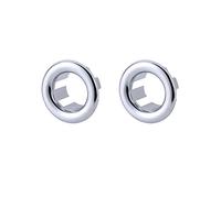 ARCORA 2 Pack Sink Overflow Ring, Bathroom Kitchen Sink Basin Trim Overflow Cover Hole Insert Cap Chrome