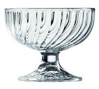 Arcoroc 38cl Wave Sundae Dishes Ice Cream Bowls Desert Bowls (Set of 2)