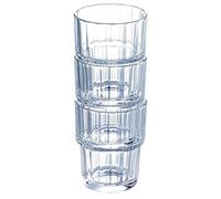 Arcoroc 61697 Tempered Glass Norvege Stacking Tumbler, 8.8 oz Capacity, Pack of 72