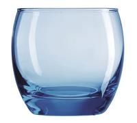 Arcoroc ARC C9688 Salto Ice Blue Whisky Glass, 320 ml, Glass, Transparent, Pack of 6