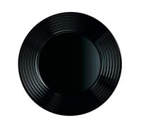 ARCOROC ARC L7610 Harena Deep Plates, 800 ml, 23.5 cm, Opal Glass, Black, Set of 6