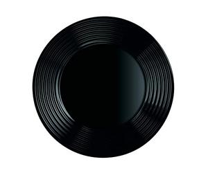 ARCOROC ARC L7610 Harena Deep Plates, 800 ml, 23.5 cm, Opal Glass, Black, Set of 6