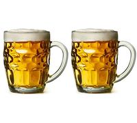 Arcoroc Britannia Set of 2 British Glass Beer Mug 20oz / 1 Pint - 00989