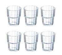 Arcoroc DP111 Norvege Tumblers, 250 mL (Pack of 6) | Commercial-grade build provides reliable daily drink service for busy bars, restaurants, and catering operations.