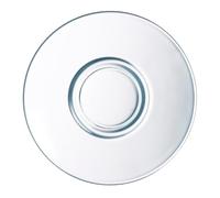 Arcoroc L3697 Voluto Glass Coffee Saucer, 114mm Diameter, Pack of 6