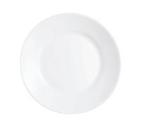 Arcoroc Opal Restaurant Wide Rim Plates 195mm 7 3/4" White Pack of 6