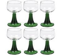Arcoroc Roman Wine Glasses / Green / 27 cl / 0.2 Litres / Calibrated