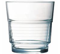 Arcoroc Spirale Tumblers Stackable Toughened Glasswasher Safe 250ml - Pack of 6