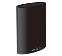 Arcos Blocks - Universal Block to Knives Until 20 cm (8") - Made of Thermoplastic Elastomer 220 x 160 x 65 mm (9x6x2.5 inches) - Black Color