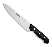 Arcos Chef Knife 8 Inch Stainless Steel, Multi-use Professional Cooking Knife for Cutting Meat and Vegetables, Ergonomic Polyoxymethylene Handle and 215mm Blade, Series Maitre, Color Black