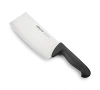 Arcos Cleaver Knife Butcher Knife - Nitrum Stainless Steel 8" Blade - Polypropylene Handle - Silver - Color Identification System - Heavy Duty & Hygienic - Series 2900 - Black Color