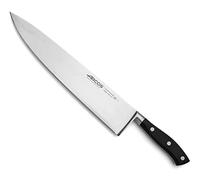 Arcos Forged Chef Knife 12 Inch Stainless Steel, Multi-use Professional Cooking Knife for Cutting Meat and Vegetables, Ergonomic Polyoxymethylene Handle and 300mm Blade, Series Riviera, Color Black