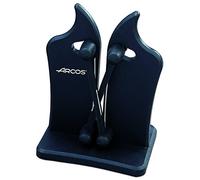 Arcos Professional Knife Sharpener - ABS Black Color | Serie 6100 | 7'' | Effortlessly Sharpen Your Knives with Safety and Precision