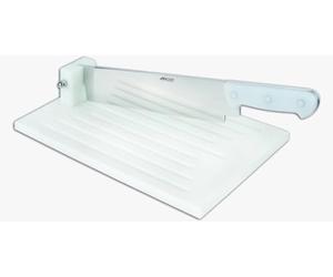 Arcos Professional Utensils - Bread Cutting Board - Stainless Steel 520 x 270 mm 20"x11" - Polyethylene White Color