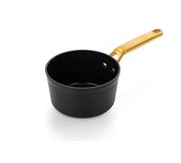 Arcos Samoa Iconic Series | Non-Stick Ceramic Saucepan 16 cm and 1.5 L | Forged Aluminium | Suitable for Any Kitchen | Stainless Steel Handle | Black | Free of (PFOA/PTFE/PFOS)