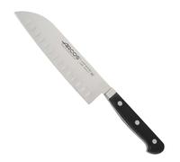 Arcos Series Clasica - Santoku Knife - Blade Nitrum Forged Stainless Steel 7" - Handle Polyoxymethylene (POM) Black Color