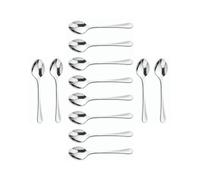 Arcos Series Madrid - Box 12 Pieces Mocca Spoon Table Spoon - Monoblock of one Piece Stainless Steel 18/10 and 115 mm (4.53 Inch) Silver Colour (12 Piece)
