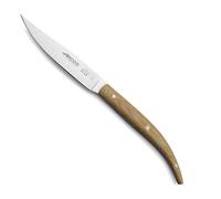 Arcos Series Table Knives - Table Knife Set 4 Pieces (Steak Knives) - Blade Nitrum Stainless Steel 4" - Handle Rosewood - Light Brown Color