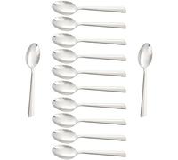 Arcos Series Toscana - Box 12 Pieces Dessert Spoon Table Spoon - Monoblock of one Piece Stainless Steel 18/10 and 180 mm (7.09 Inch) Silver Colour (12 Piece)