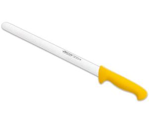 Arcos Slicing Knife/Ham Knife 12 Inch Nitrum Stainless Steel and 300 mm blade, Ergonomic Polypropylene Handle,Series 2900, Features different handle colors to make it easier, Color Yellow
