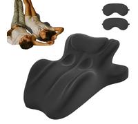Arcova Sweet Spot Pillow, Chiro Monk Couple Pillow, Love Nest Pillows for Couples, Maintains Perfect 27° Angle Every Time, Reduced Physical Strain, Stabil & Sicher, Kein Verrutschen (1PC-Black)