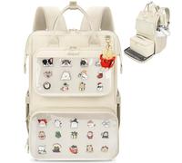 Arcoyard Ita Bag Pin Display Backpack, Ita Backpack, Beige, M, Ita Backpack With Lunch Box