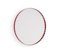 Arcs Mirror Round Red Hay