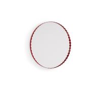 Arcs Round Mirror Red