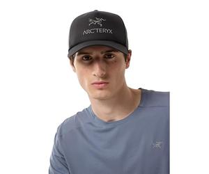 Arc'teryx Bird Word Trucker Curved Hat | Light Breathable Trucker Hat with Our Word Logo | Black/Graphite, One Size