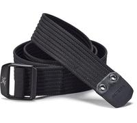 Arc'teryx Conveyor Belt 38mm | 38MM Webbing Belt with a Metal Buckle | Black, Medium